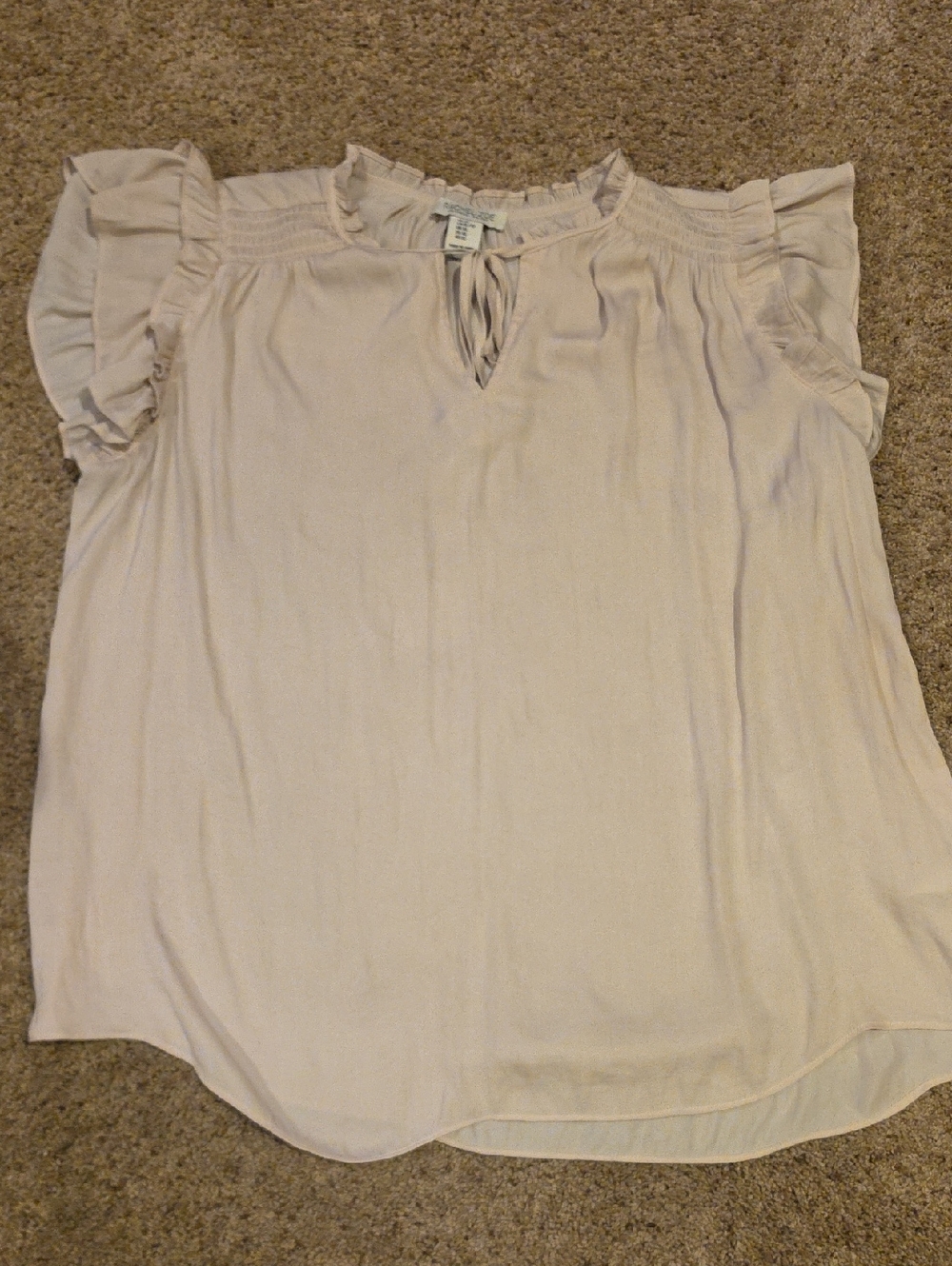 Rachel Zoe Pale Pink Ruffle Sleeve Blouse